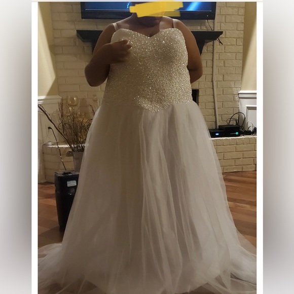 Prom/Wedding Dress Size Women’s 22 (PLUS) with CanCan Skirt…. - Picture 6 of 12